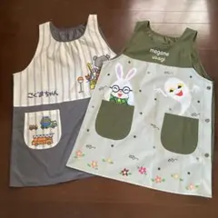 保育士❣️エプロン❣️こぐまちゃん❣️めがねうさぎ❣️セット❣️❣️