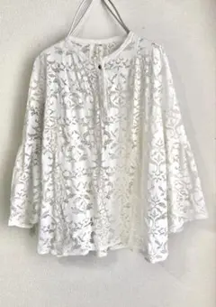 イエナ フレア袖 総レース ブラウス
