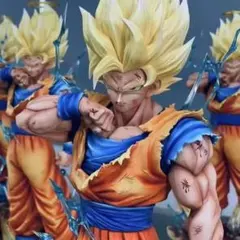 ドラゴンボール　孫悟空 34cm　スーパーサイヤ人２　フィギュア　塗装完成品