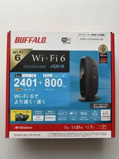 BUFFALO Wi-Fi 6 無線LANルーターWSR-3200AX4S-BKのサムネイル