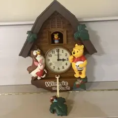 ディズニープーさん壁掛け　振り子時計
