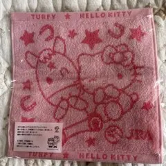 ハローキティ×ダーフィー　ハンドタオル　ピンク