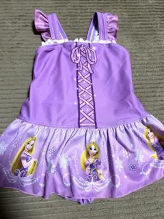 ワンピース水着　女の子　110 ラプンツェル　プリンセス　ディズニー