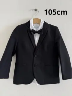 【美品】H&M ジャケット&シャツ&ボウタイ3点セット 105cm