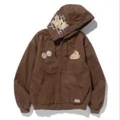 ブラウン フード付き ジャンパー