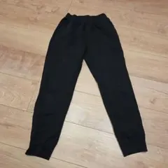 黒 スウェットパンツ ウエストゴム ポケット付き