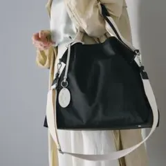 【未使用に近い】TREASURE TOPKAPIブラック2wayトートバッグ