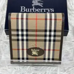 ✨美品 Burberrys バーバリー 二つ折り財布 ノバチェック