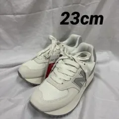 ニューバランス WL574ZJP 23 ホワイト/グレー