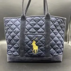 ラルフローレン トートバッグ 肩掛け ネイビー キルティング
