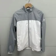 FOOTJOY フード付きジャケット ライトグレー/ホワイト - メルカリ