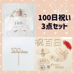 100日祝い　記念日　ニューボーンフォト　セルフ撮影　タペストリー　木製バナー