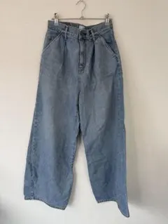 Ungrid アングリッド ライトブルー ワイドレッグデニム