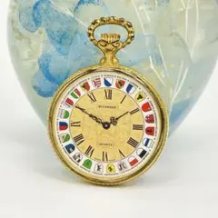 ORIENT 希少 ヴィンテージ ローマ数字 手巻き ネックレス 懐中時計 
