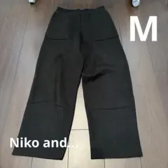 niko and... ブラックカジュアルパンツ M ニット素材のサムネイル
