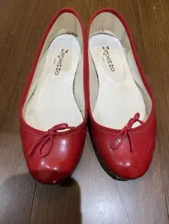 Repetto レッド バレエシューズ