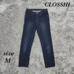 クロッシーしまむら (M) デニム レギンスパンツ クロップド丈 スキニーのサムネイル