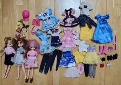 リカちゃん人形３体&服・小物セット