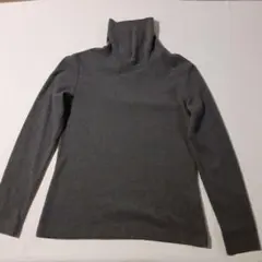 UNIQLO ヒートテックフリースタートルネック長袖トップス L グレー