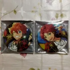 あんスタ ポートレートサイン ポトレ 明星スバル 衣更真緒 缶バッジ 2点セット