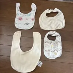 ベビー用スタイ 4枚セット ガーゼ素材