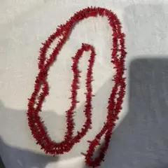 珊瑚ロングネックレス