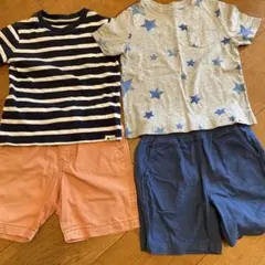 子供用Tシャツ ズボン4枚セット 100cm まとめ売り