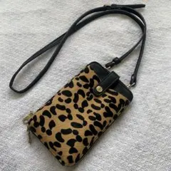 ♡ヒョウ柄 スマホショルダーバッグ♡