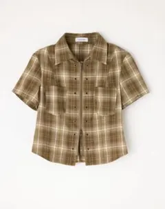 LAGUA GEM 半袖チェックシャツ 2WAY 新品のサムネイル