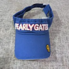 PEARLY GATES ゴルフ用サンバイザー ブルー