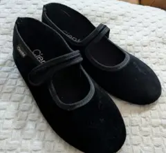 Cienta ブラック バレエシューズ 35