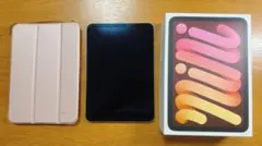 Apple iPad mini 第6世代 64GB ピンク 本体 箱、ケース付