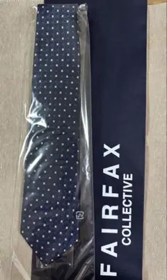 FAIRFAX ネイビー チェック柄 ネクタイ