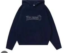 BlessU ネイビー パーカー