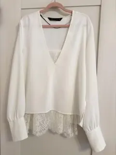 ZARA WOMAN キャミ付きブラウス