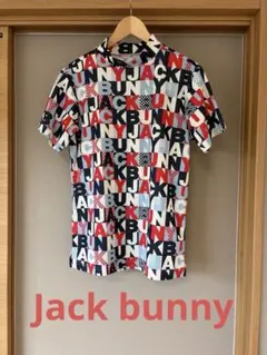 JACK BUNNY ジャックバニーモックネックロゴブロックチェック半袖