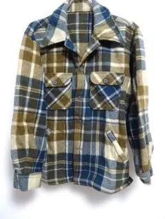 Sears 60's ヴィンテージ デカTALONジップ ネルシャツ - メルカリ