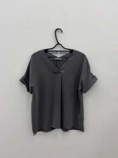 theory luxe 半袖ブラウス グレー 038のサムネイル