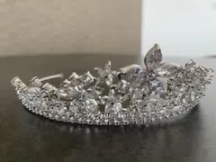 花モチーフ クリスタルティアラ　ブライダル