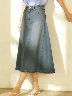 green label relaxing デニム Aライン スカート