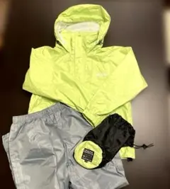 【LOGOS 】美品　150cm キッズレインスーツ　上下　ウィンドブレーカー