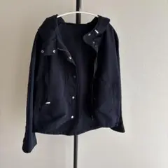 GU ネイビー フード付き マウンテンパーカー Sサイズ
