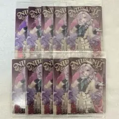 にじさんじ ウエハース メタリックプラカード カード 壱百満天原サロメ 10枚