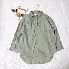 即購入OK レプシイム　オーバーサイズシャツ　ベージュ　コットン100% F