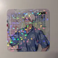 極楽湯 呪術廻戦 コラボ特典 コースターホロバージョン 五条悟 等身