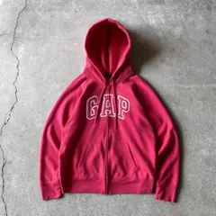 old gap ジップパーカー ピンク y2k 00s 短丈 archive L