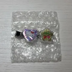 サンリオ 平成女児 おはじきシール風 アクセサリー 前髪クリップ ハローキティ