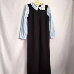 しまむら　Khalita シャツワンピース　ドッキングワンピース　Lサイズ
