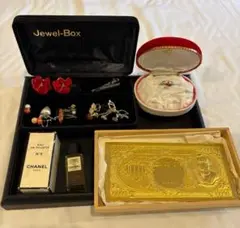 CHANEL ジュエリーボックスとアクセサリー　一万円 聖徳太子 24KGP