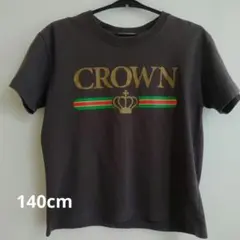 BLUE POINTS CROWN 半袖Tシャツ チャコールグレー　140cmのサムネイル